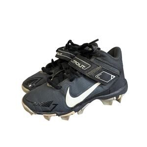 Nike Kids Black and White Mike Trout T-Ball/Baseball Cleats Size 13C